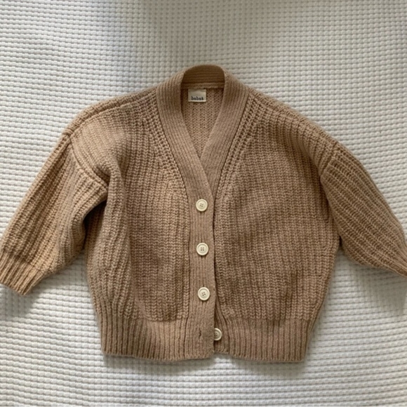 Babaa wool cardigan woman no19 mini rose - Picture 2 of 8